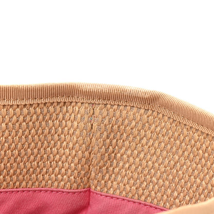 Chanel Straw Raffia Calfskin Striped Medium Deauville Tote Black Beige Ivory 16 of 16