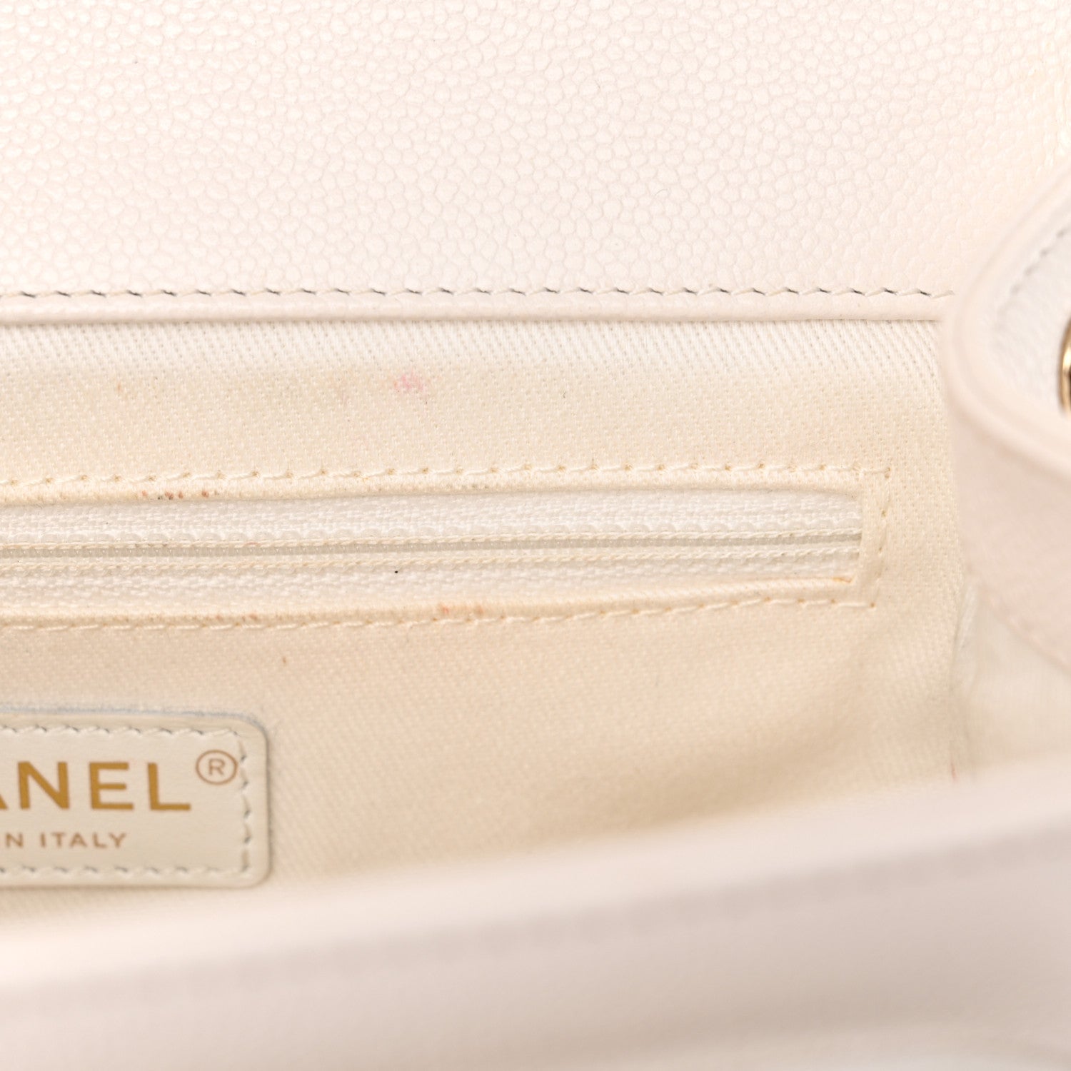 Chanel Caviar Quilted Medium Business Affinity Flap White 14 of 19