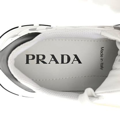 Prada Nylon Gabardine Logo Sneakers 36.5 White 7 of 9