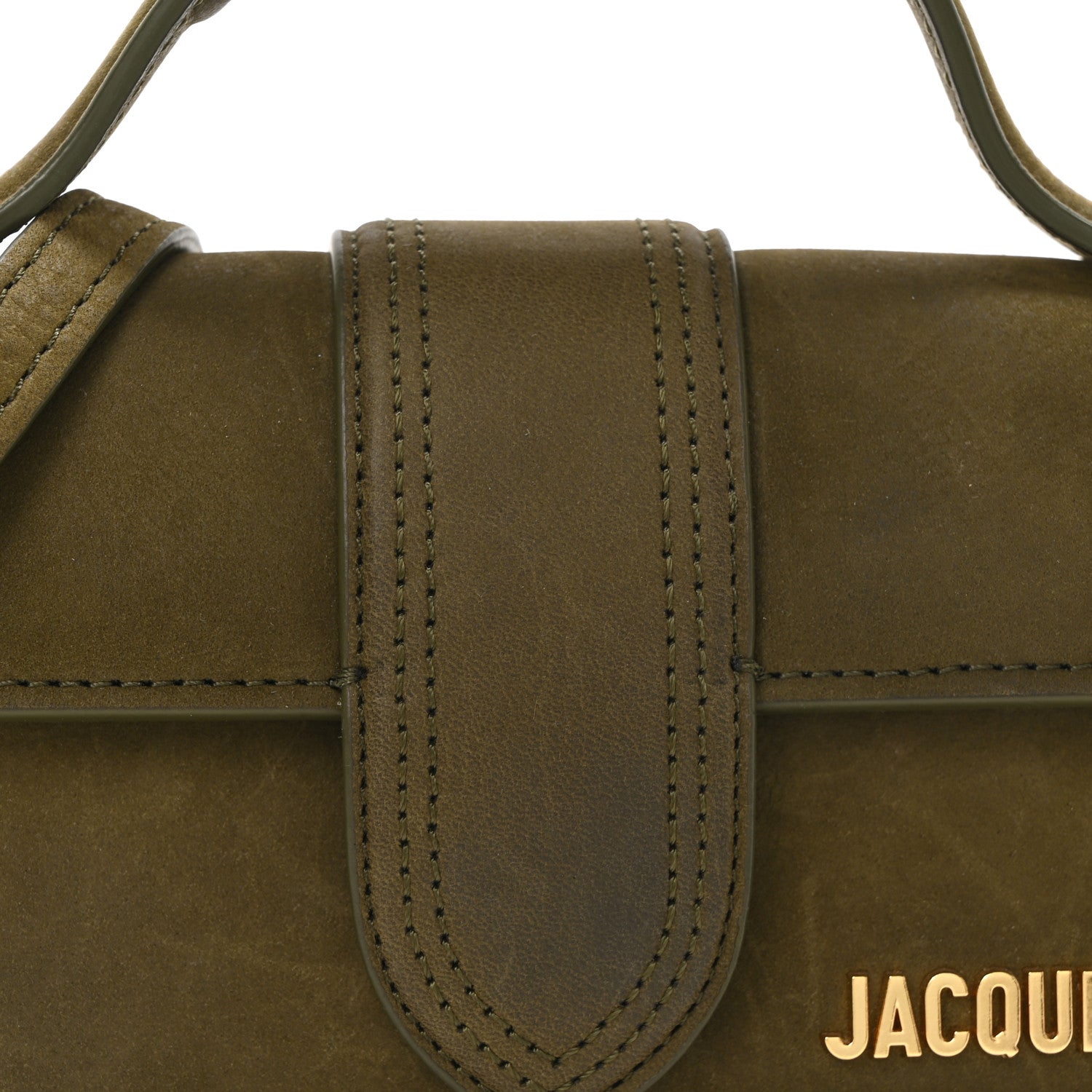 Jacquemus Suede Calfskin Le Bambino Dark Khaki 8 of 10