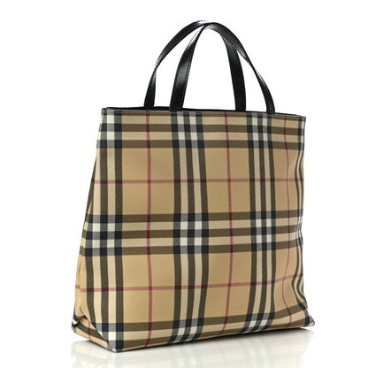 Burberry House Check Medium Tote Black 3 of 10
