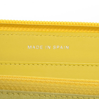 Chanel Caviar CC Timeless Large Zip Around Wallet Yellow 7 of 9