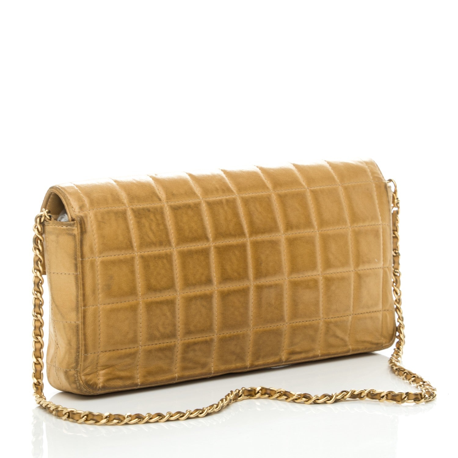 Chanel Lambskin East West Chocolate Bar Flap Beige 3 of 10