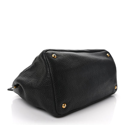 Prada Vitello Daino Tote Black 4 of 10