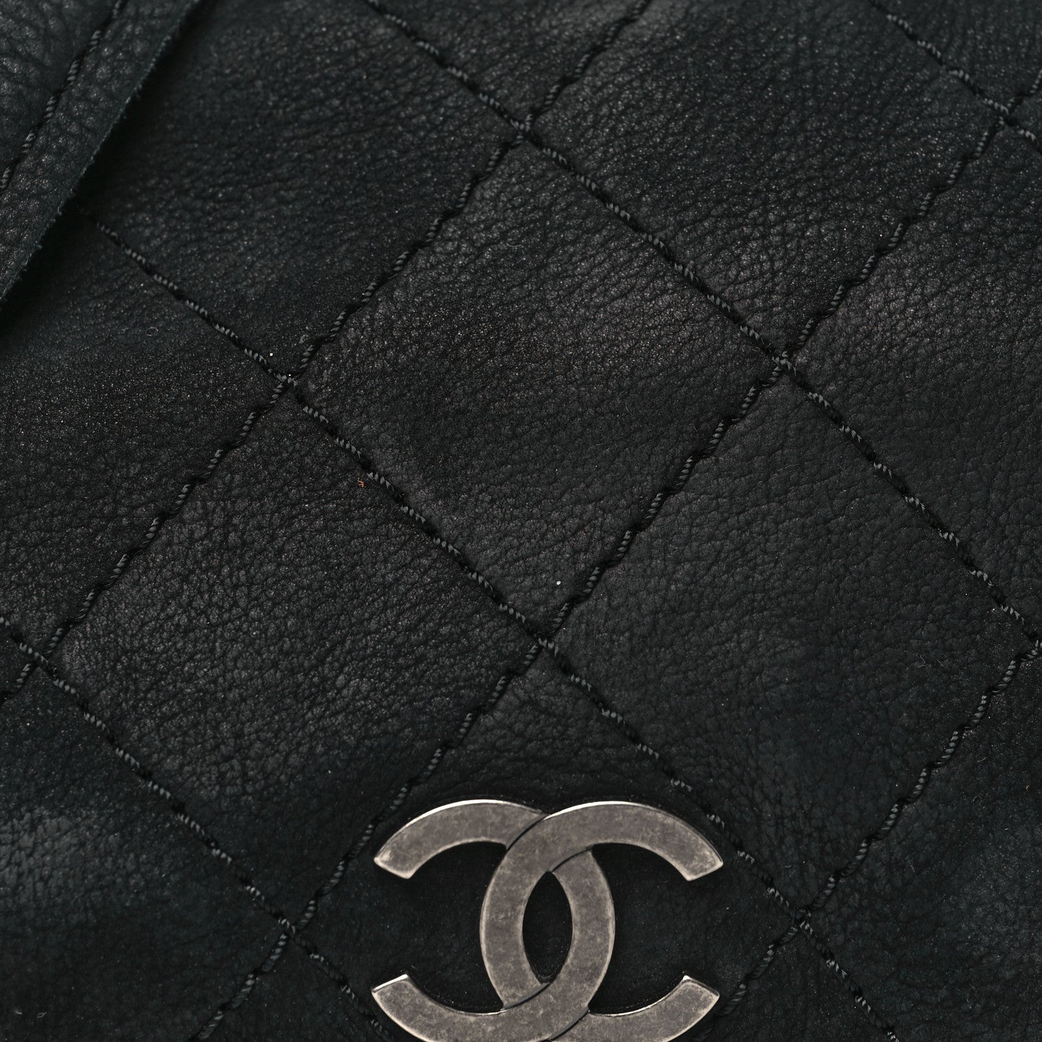 Chanel Bullskin Suede Small Highlander Messenger Flap Black 8 of 11