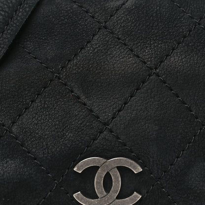 Chanel Bullskin Suede Small Highlander Messenger Flap Black 8 of 11