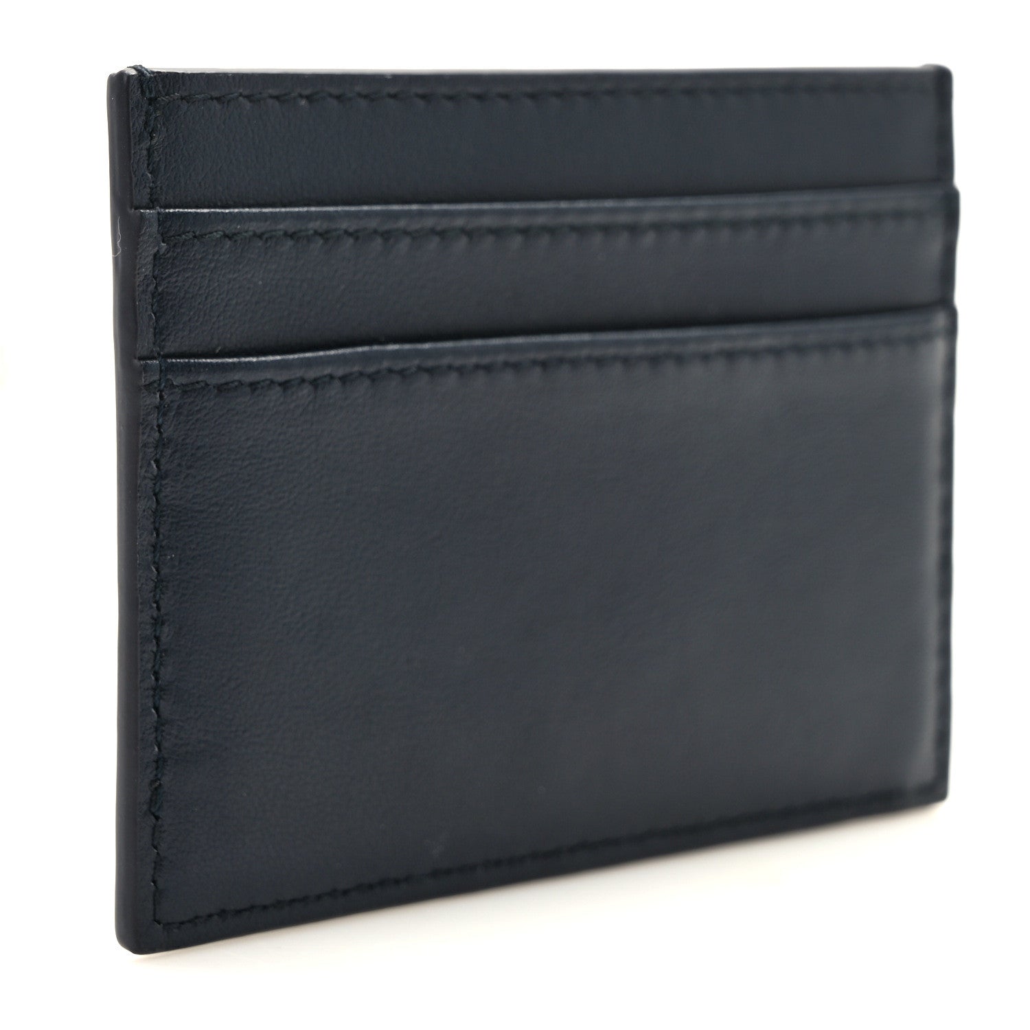 Christian Dior Calfskin Vibe Card Holder Blue White 3 of 6