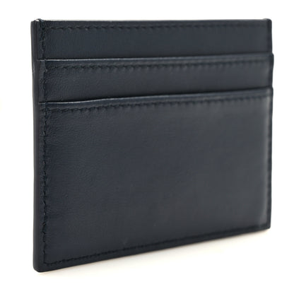Christian Dior Calfskin Vibe Card Holder Blue White 3 of 6