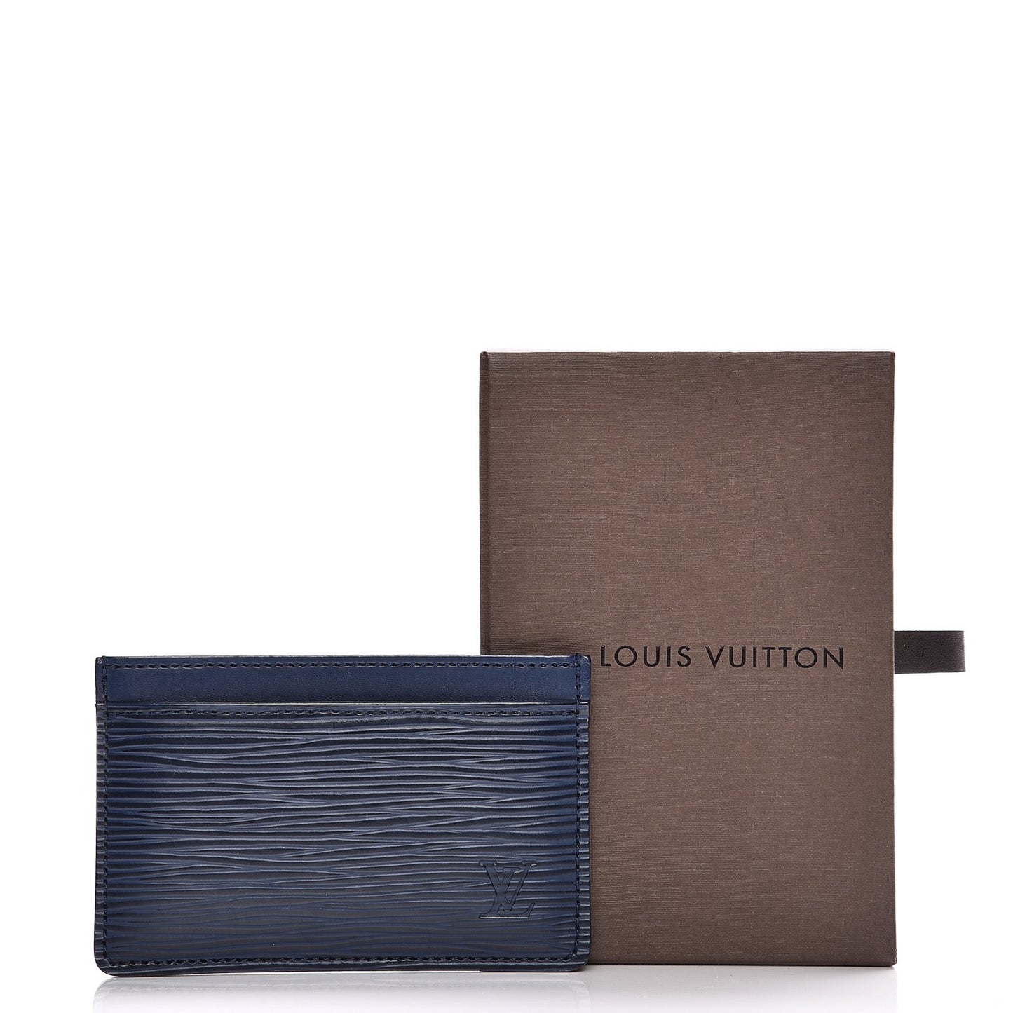 Epi Card Holder Indigo