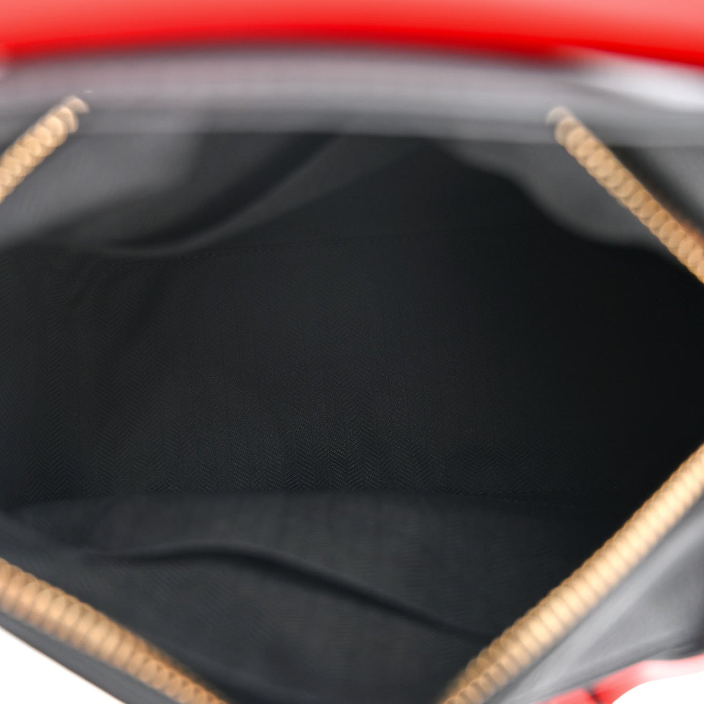 Calfskin Heart Print Small Puzzle Bag Black Red