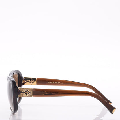 Louis Vuitton Heather Strass Sunglasses Z0456W Brown 3 of 8