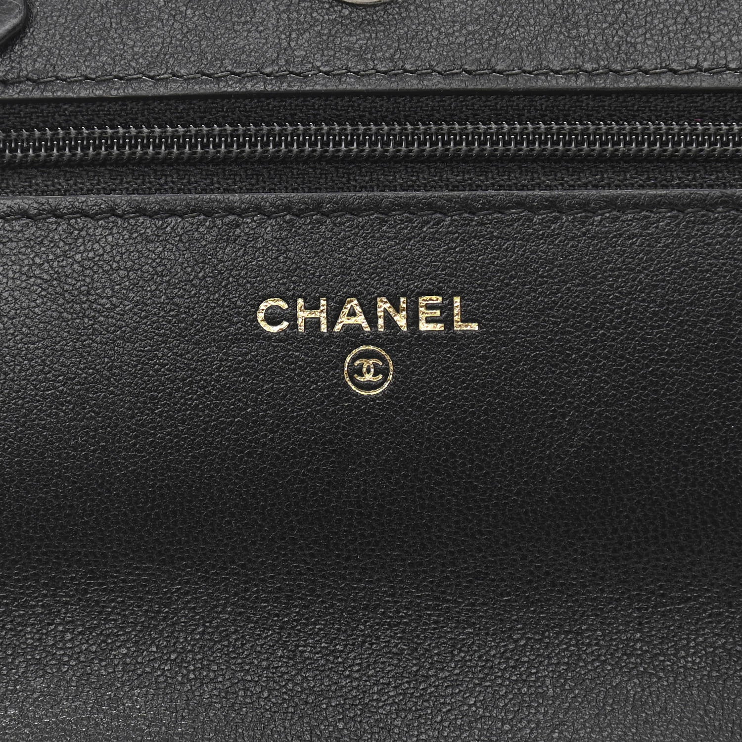Chanel Lambskin Quilted Chanel 19 Wallet On Chain WOC Black 6 of 13