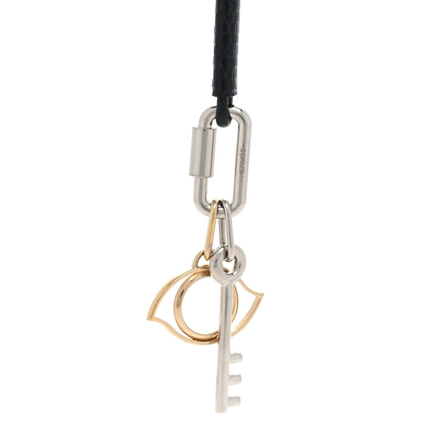 Lizard Palladium Permabrass Curiosite Pendant Necklace Black