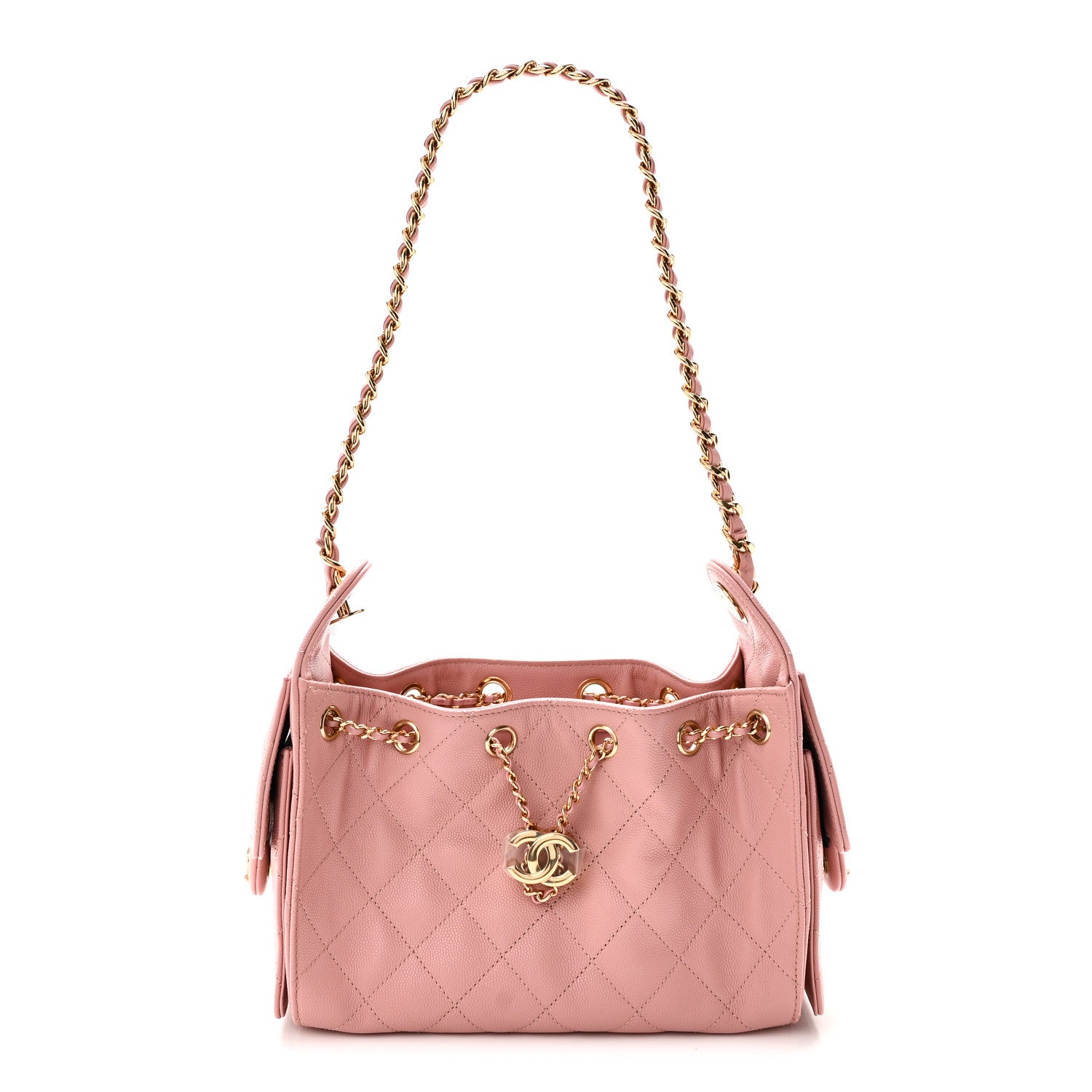 Chanel Caviar Quilted Mini Chanel 25 Handbag Rose 1 of 11