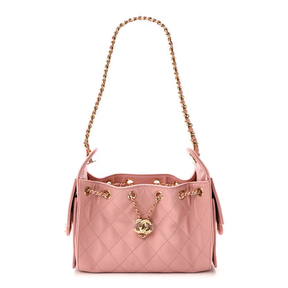 Chanel Caviar Quilted Mini Chanel 25 Handbag Rose 1 of 11