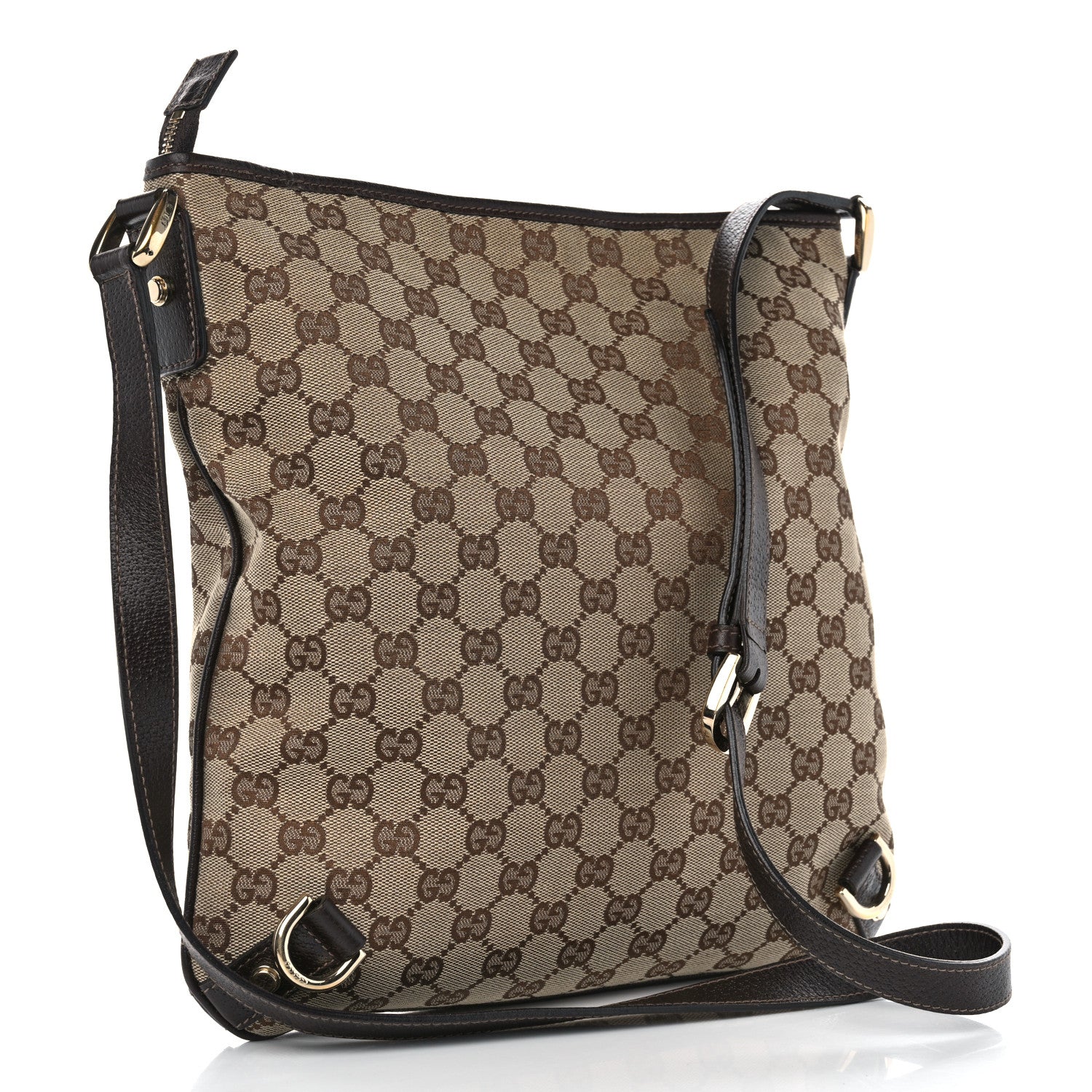Gucci Monogram Abbey Messenger Bag Dark Brown 3 of 10