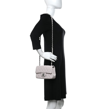 Chanel Lambskin Quilted Mini Rectangular Flap Light Purple 3 of 10
