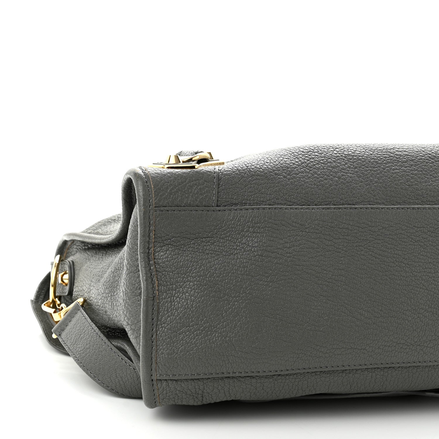 Balenciaga Chevre Gold Metallic Edge Hardware City Gris Acier 9 of 10