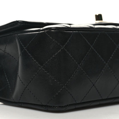 Chanel Lambskin Quilted Mini Rectangular Flap Black 8 of 10