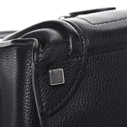 Celine Drummed Calfskin Micro Luggage Black 15 of 26