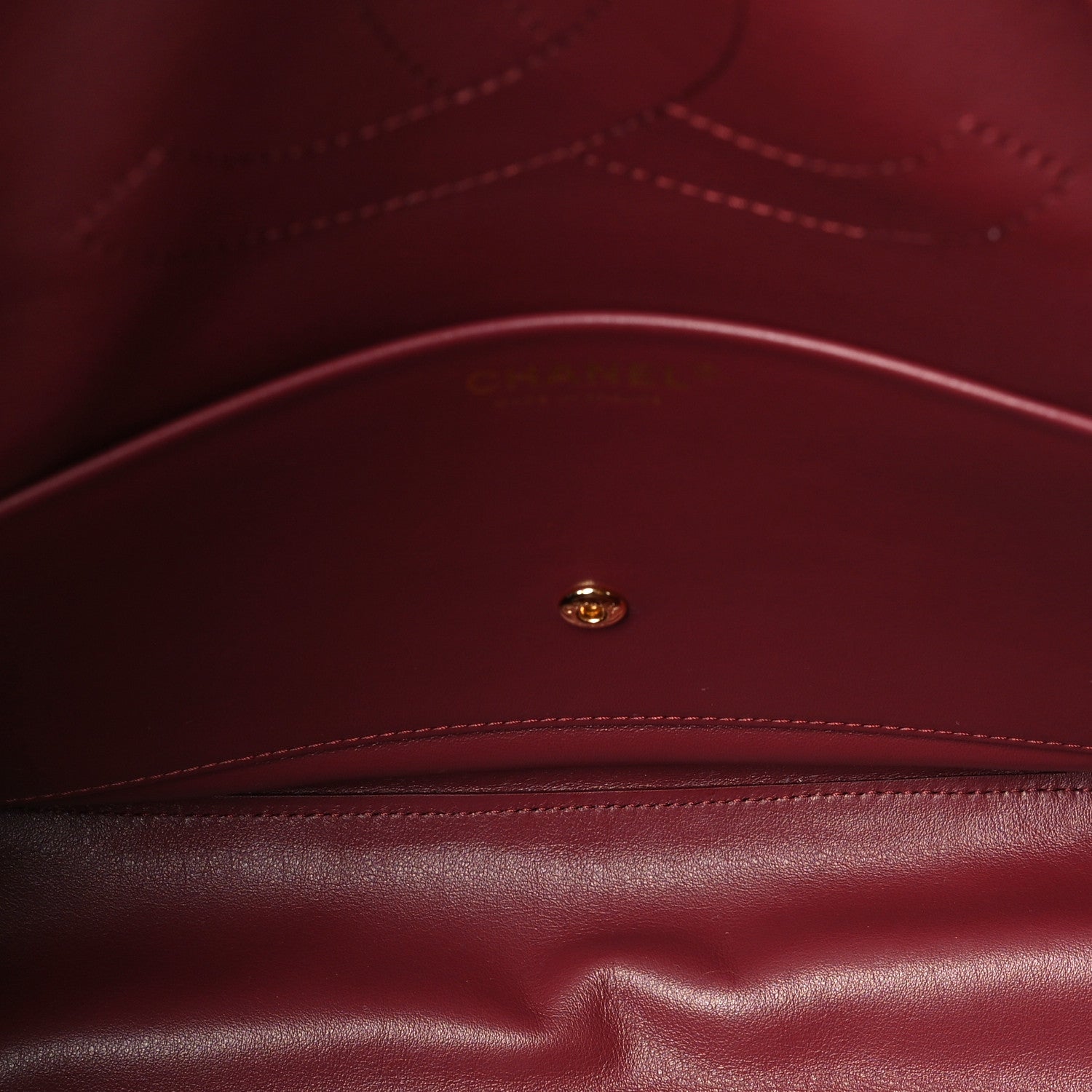 Chanel Grained Calfskin Small Souplissimo Maxi Flap Burgundy 5 of 11