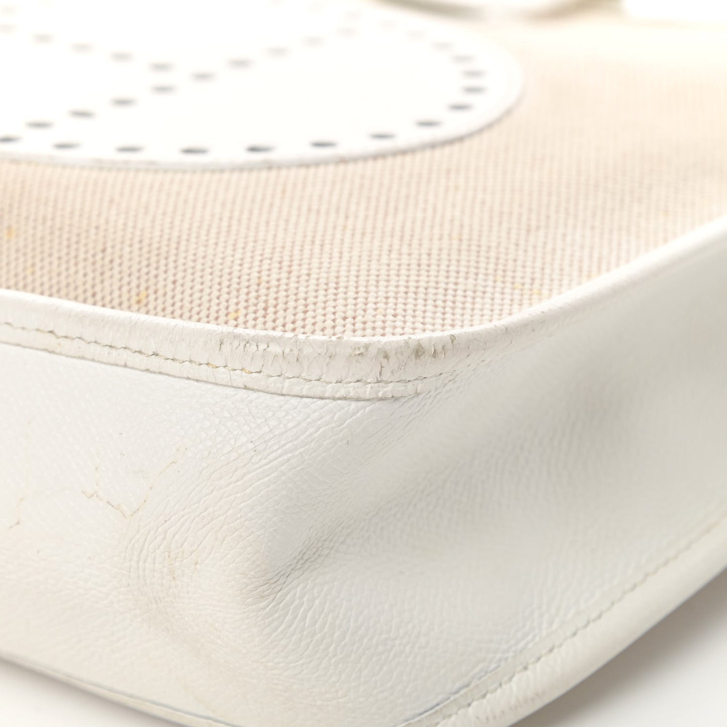Toile Taurillon Clemence Evelyne PM Blanc White