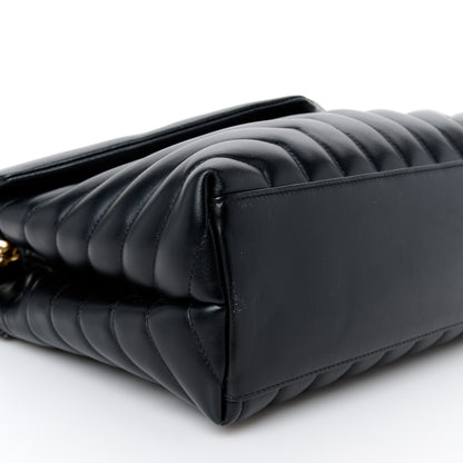 Saint Laurent Calfskin Y Quilted Monogram Medium Loulou Chain Satchel Black 10 of 11