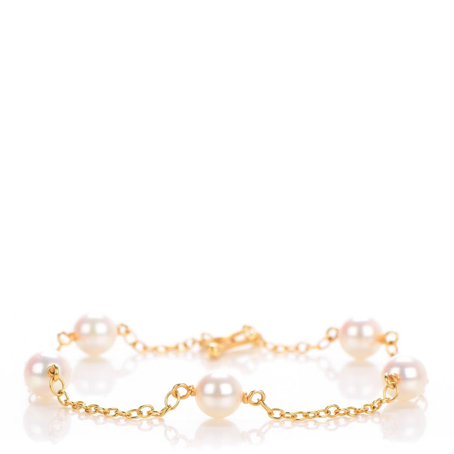 18K Yellow Gold Pearl 5.5-6mm Elsa Peretti Pearls By The Yard Bracelet