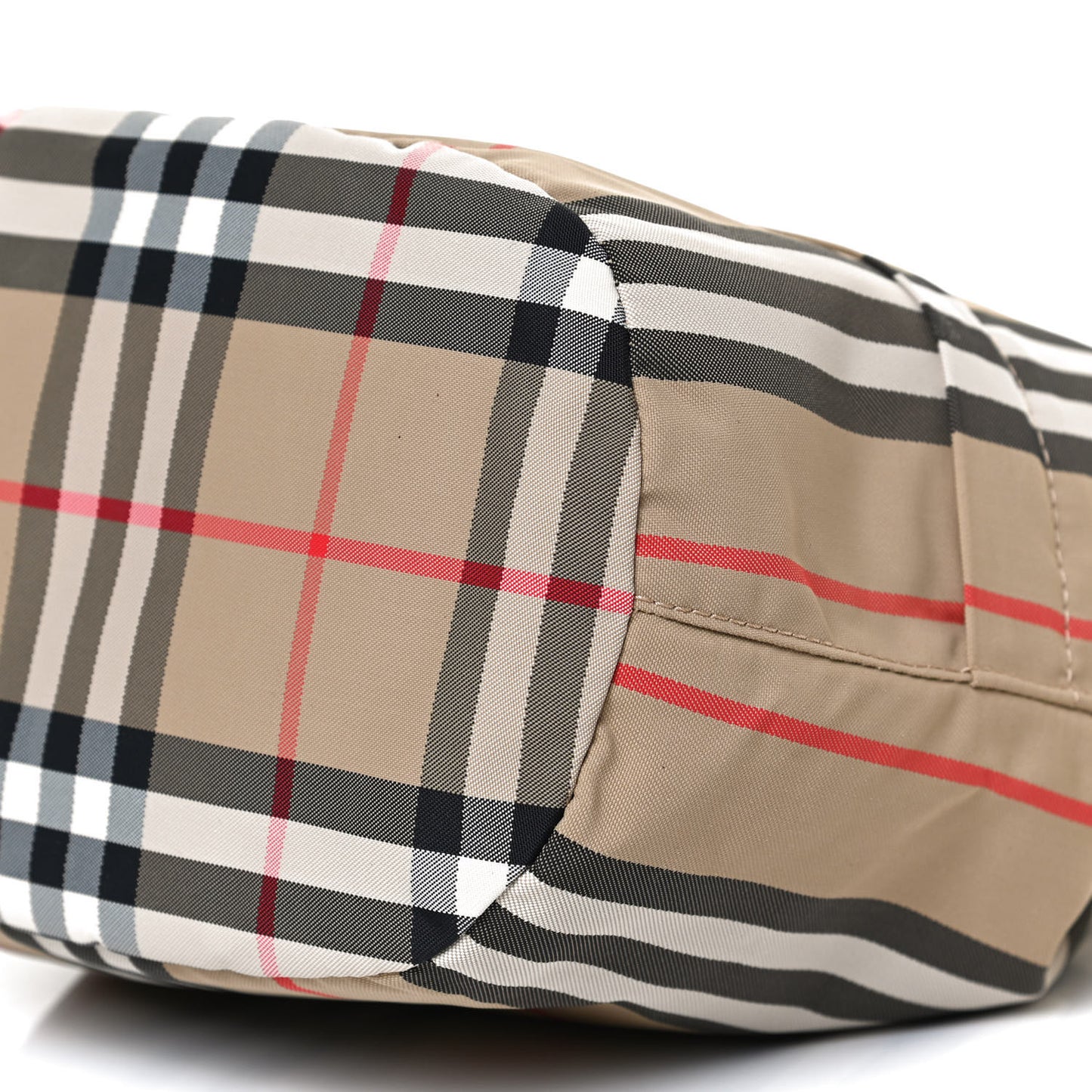 Econyl Icon Stripe Phoebe Drawcord Pouch Archive Beige
