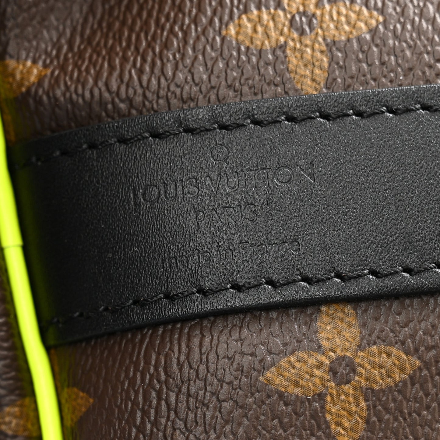 Monogram Macassar Keepall Bandouliere 50 Florescent Yellow