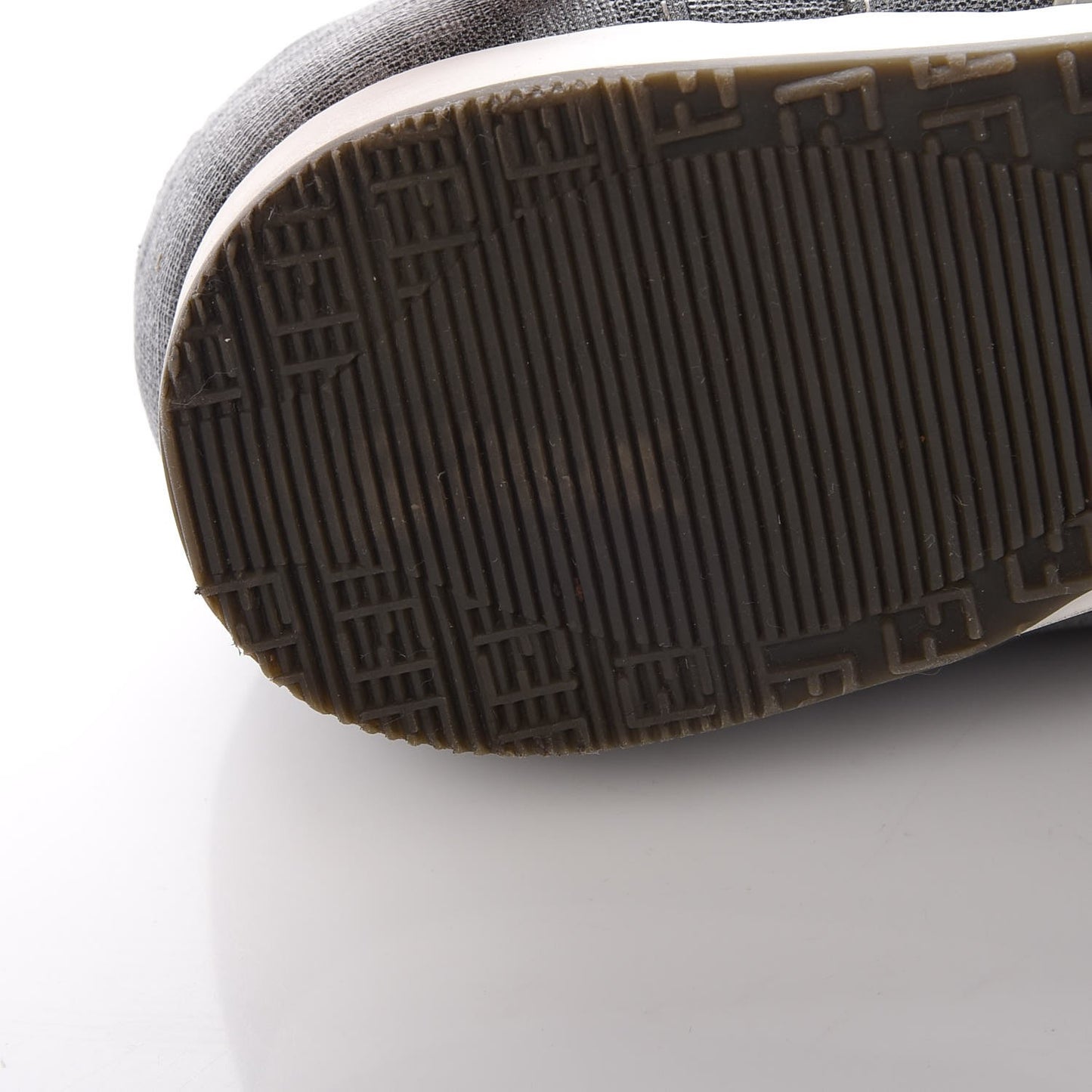 Coated Canvas FF Mens Low Top Sneakers 7 Grey