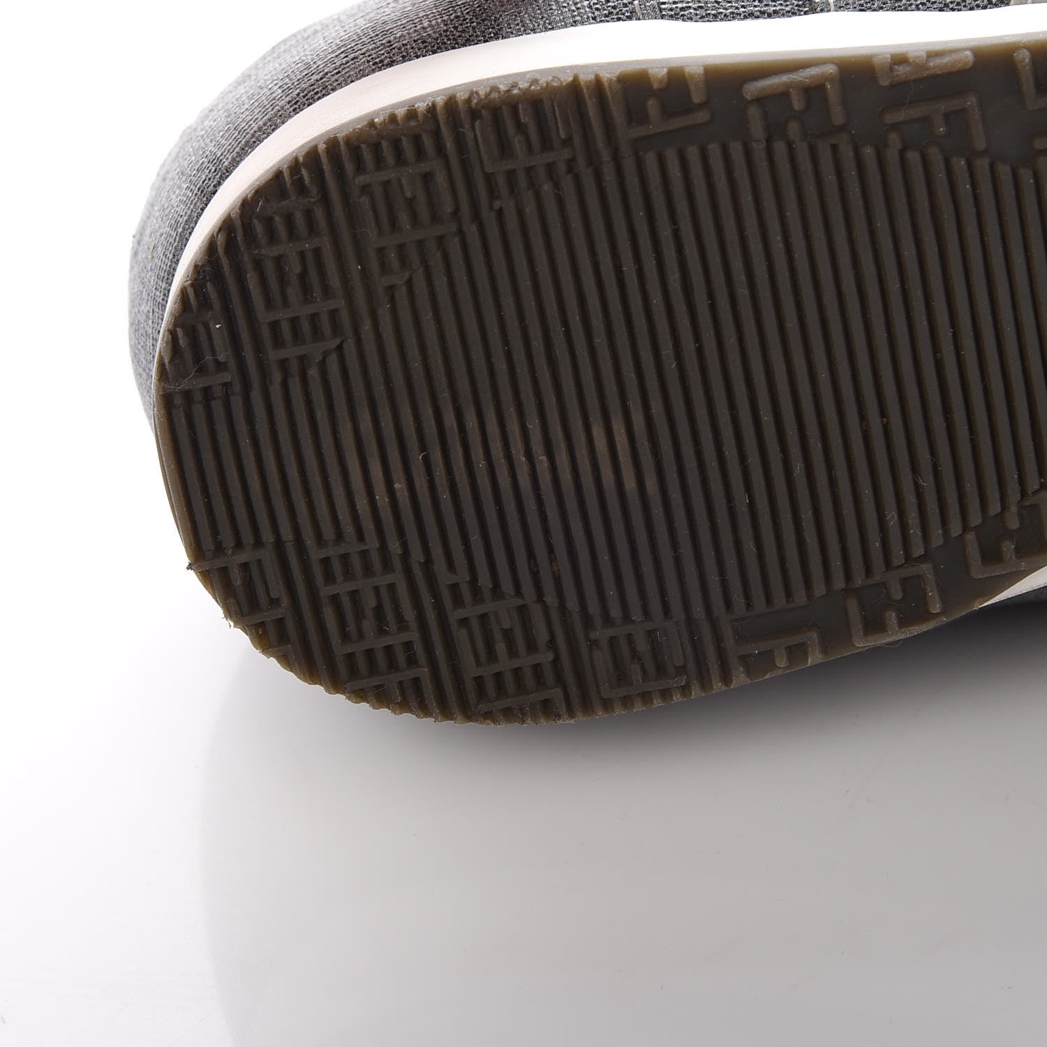 Fendi Coated Canvas FF Mens Low Top Sneakers 7 Grey 9 of 11