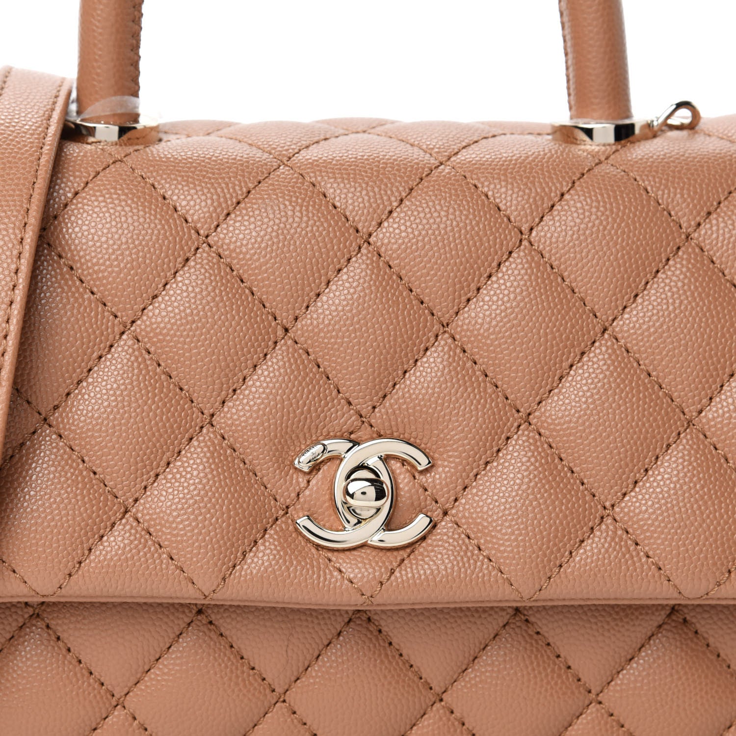 Chanel Caviar Quilted Mini Coco Handle Flap Brown 11 of 11