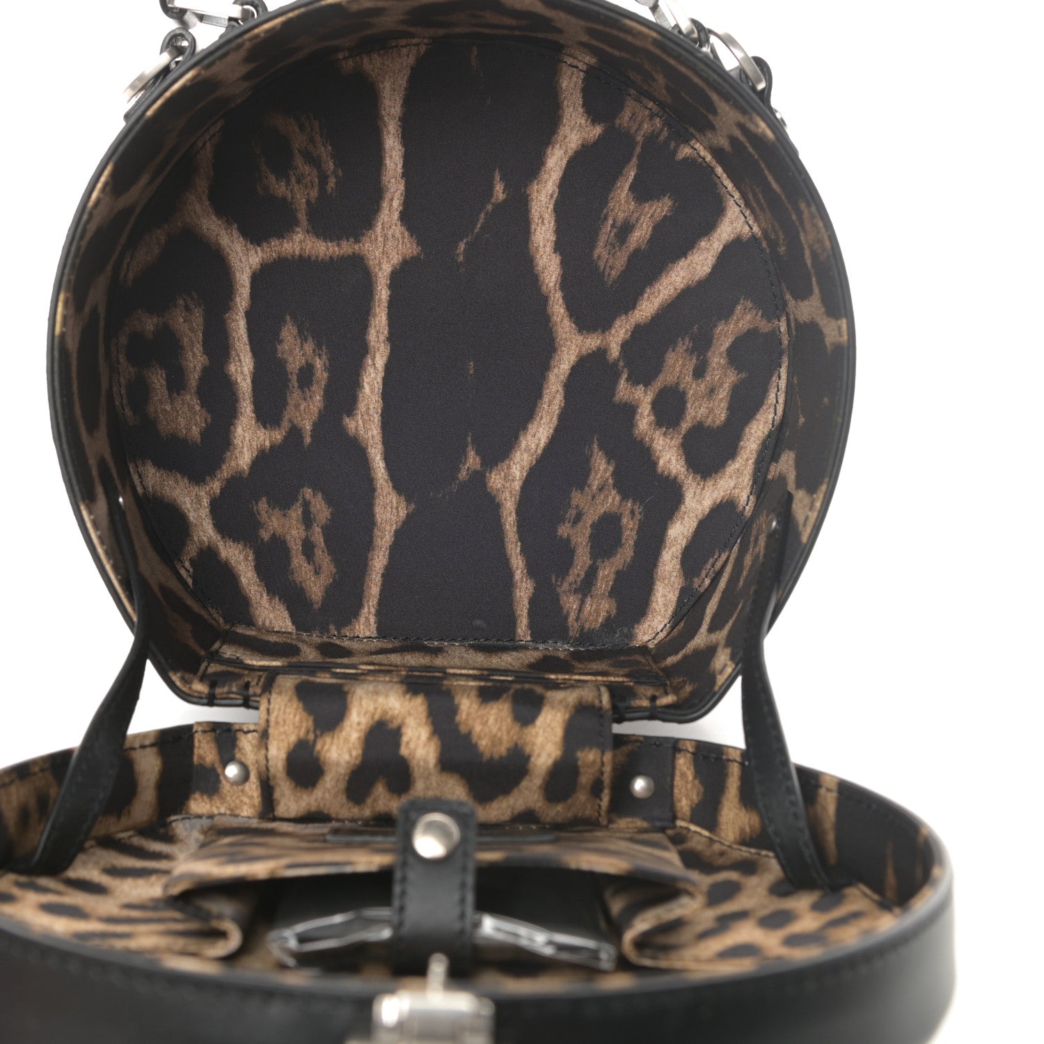 Saint Laurent Calfskin Small Mica Hat Box Black 5 of 11