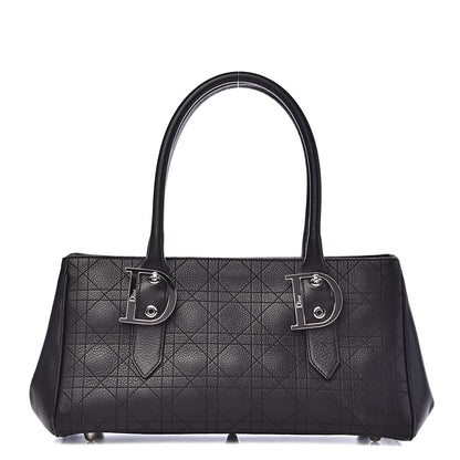 Christian Dior Calfskin Cannage Shoulder Bag Black 1 of 13