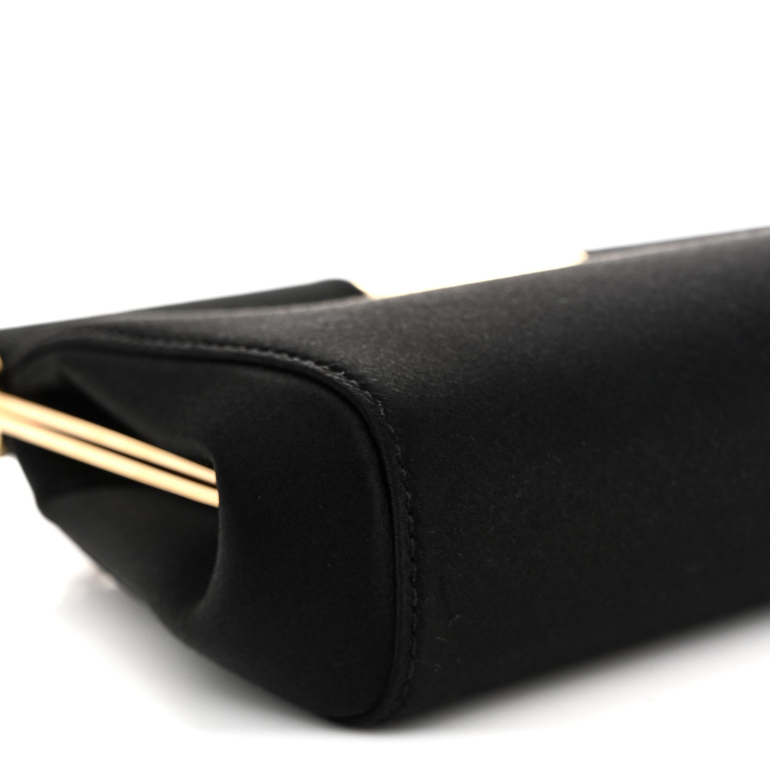Dolce & Gabbana Satin Small Marlene Chain Clutch Black 8 of 11