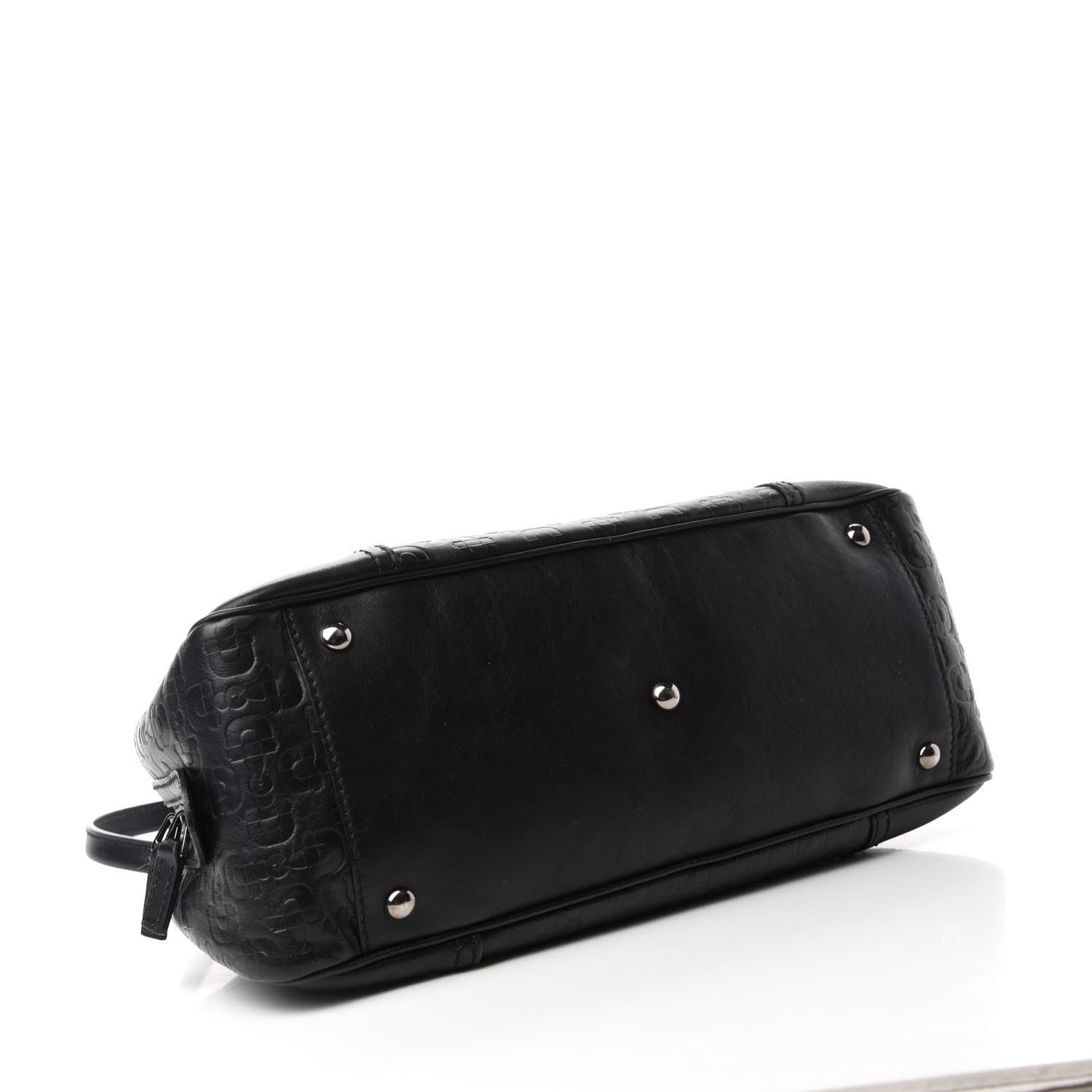 Gucci Calfskin Horsebit Embossed Princy Boston Black 4 of 10