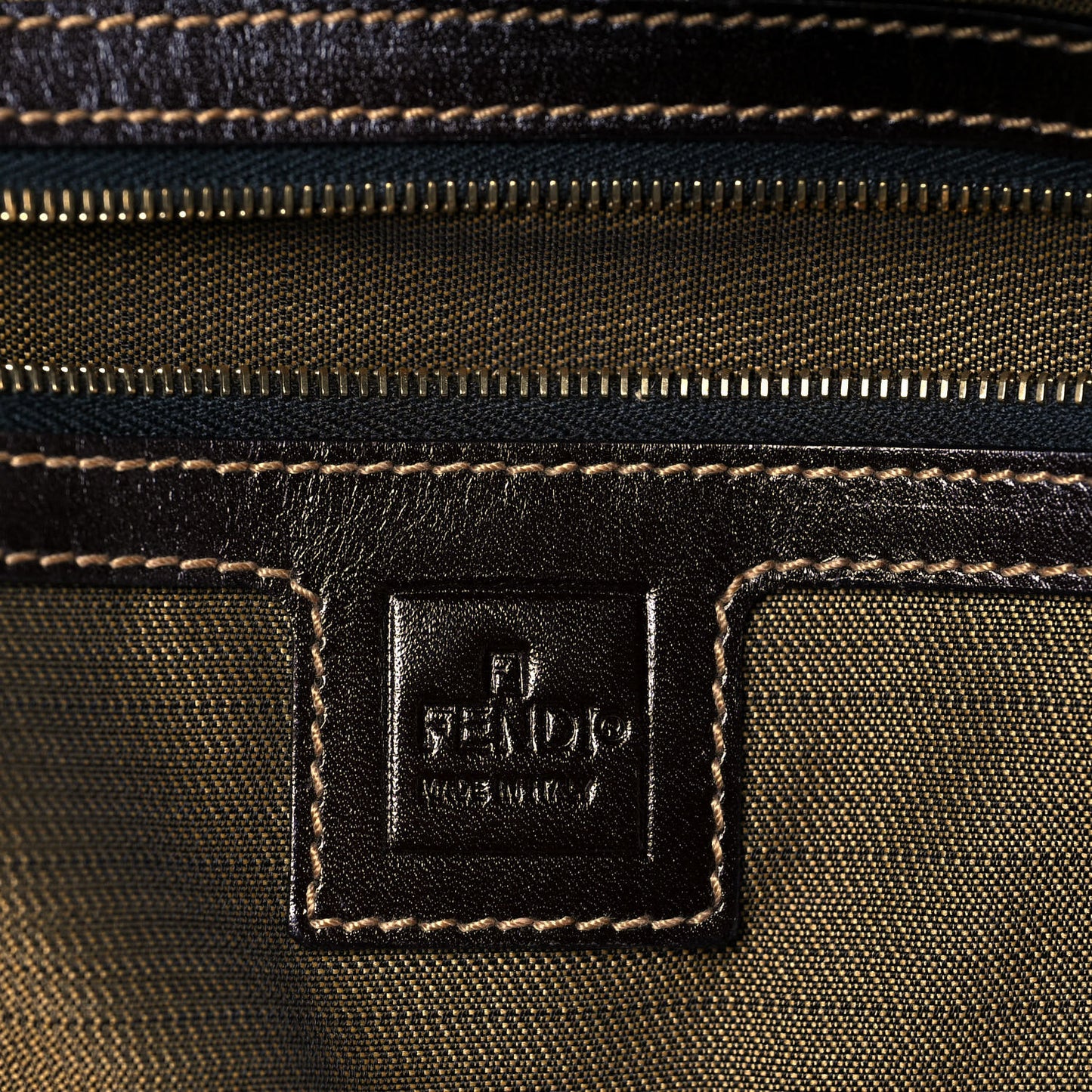 Zucca Large Zip Tote Tobacco