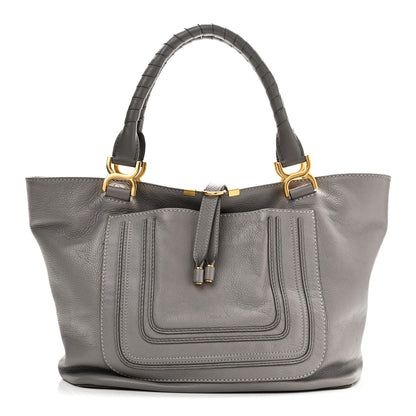 Chloe Calfskin Large New Marcie Tote Cashmere Grey 1 of 10