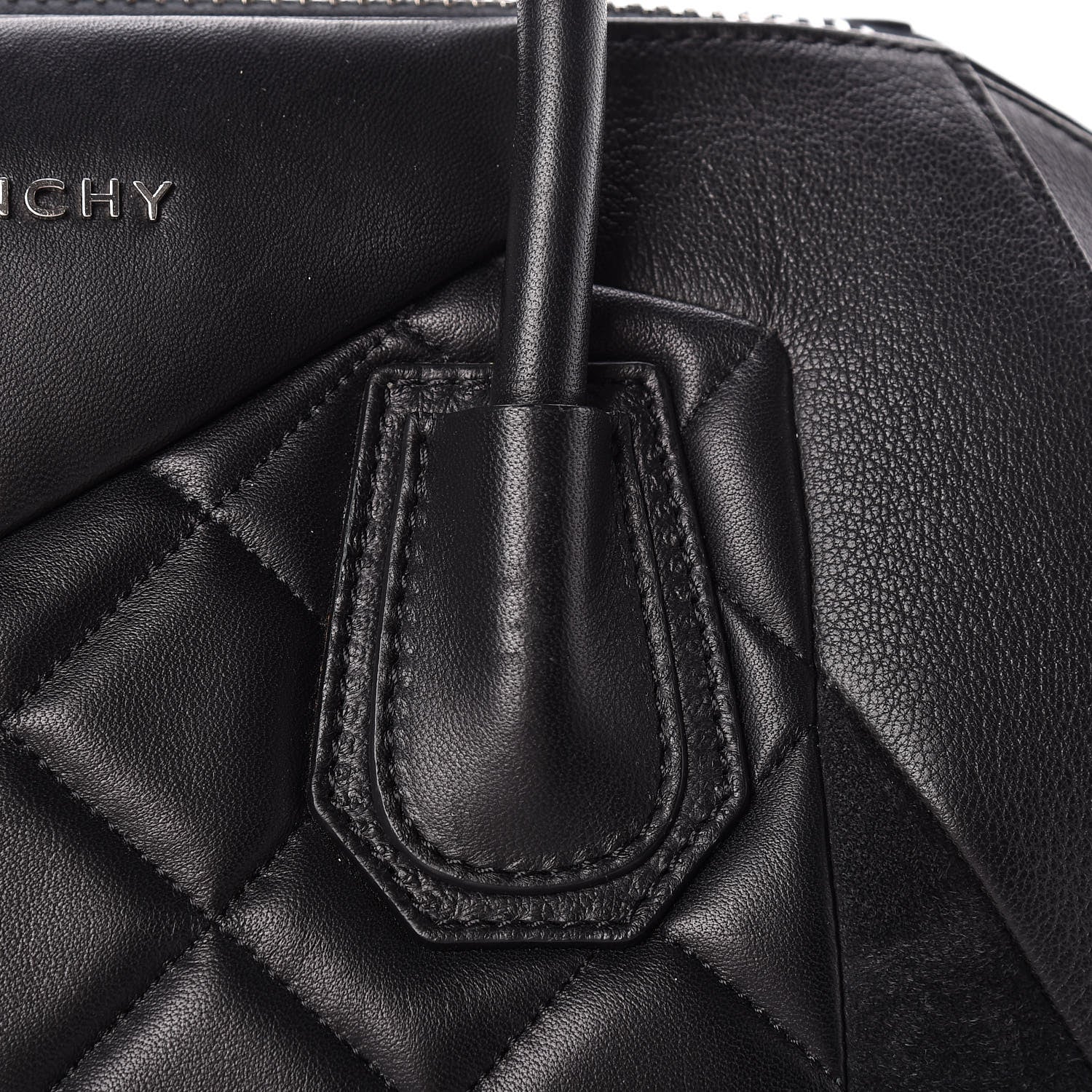 Givenchy Sugar Goatskin Lambskin Diamond Quilted Medium Antigona Black 14 of 14