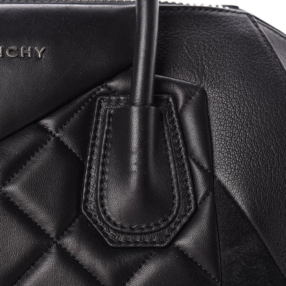 Givenchy Sugar Goatskin Lambskin Diamond Quilted Medium Antigona Black 14 of 14