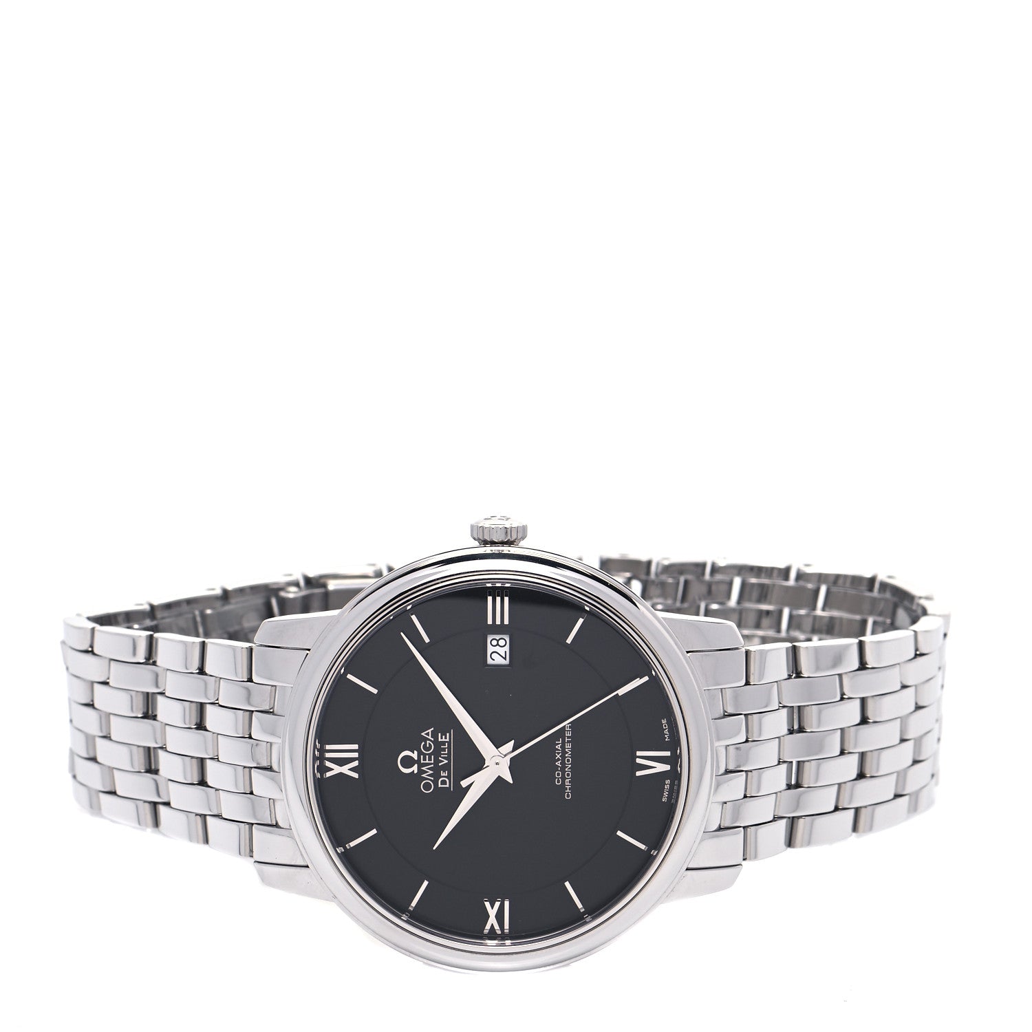 Omega Stainless Steel 37mm De Ville Prestige Co-Axial Automatic Watch Black 424.10.40.20.01.001 2 of 5