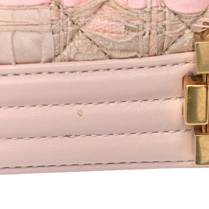 Chanel Tweed Lambskin Medium Boy Flap Pink 13 of 15
