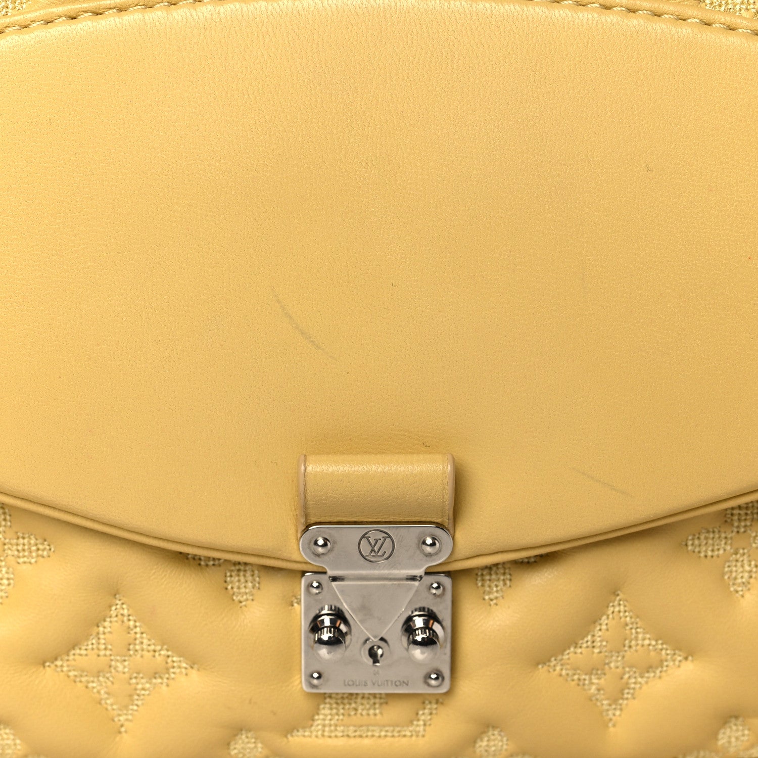 Louis Vuitton Lambskin Mama Broderie Pochette Jaune Pale 11 of 11