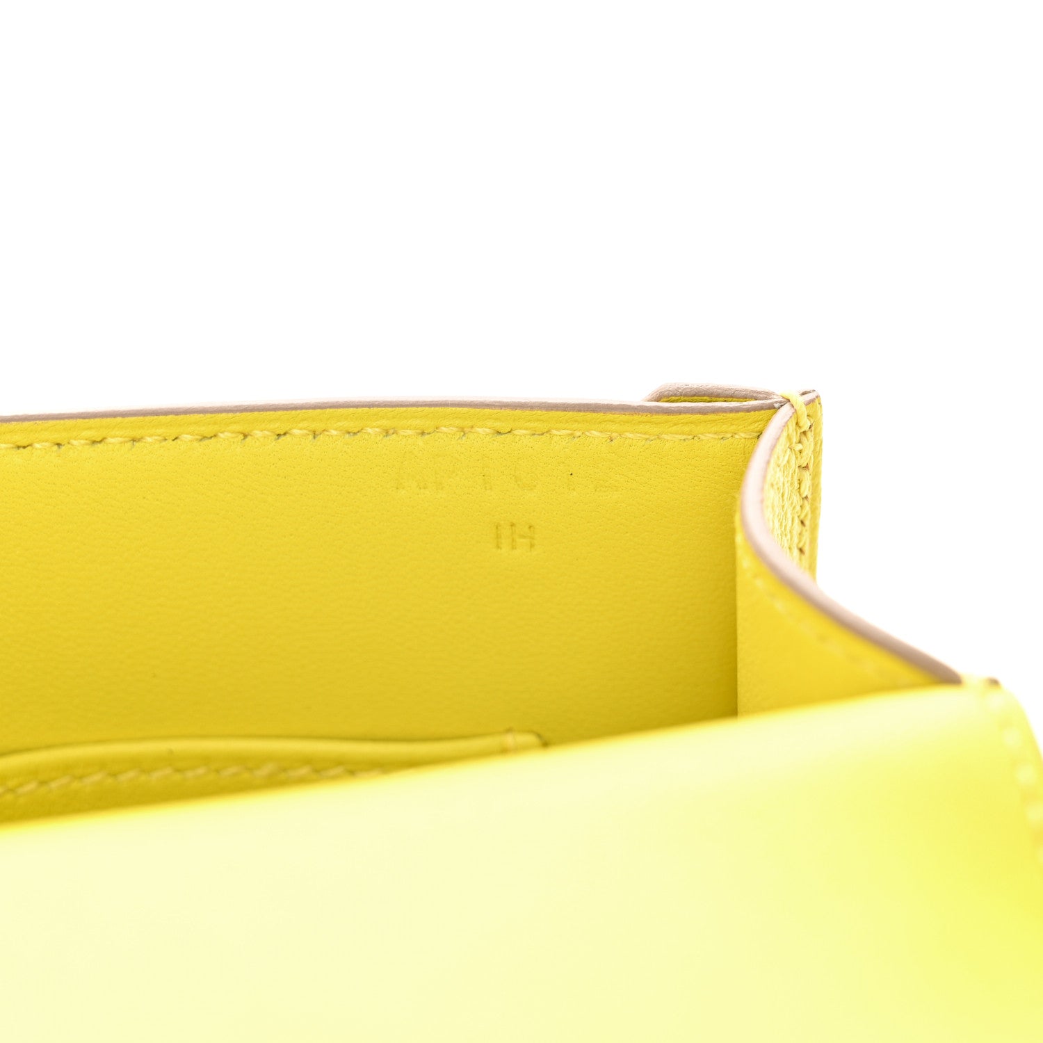 Hermes Chevre Mysore Mini Verrou Chaine Bag Lime 7 of 11
