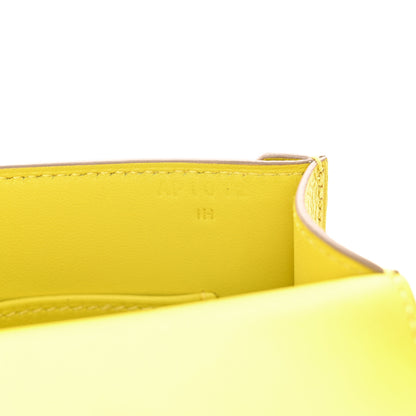 Hermes Chevre Mysore Mini Verrou Chaine Bag Lime 7 of 11
