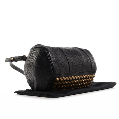 Alexander Wang Pebbled Lambskin Rockie Black w Antique Brass Hardware 4 of 8