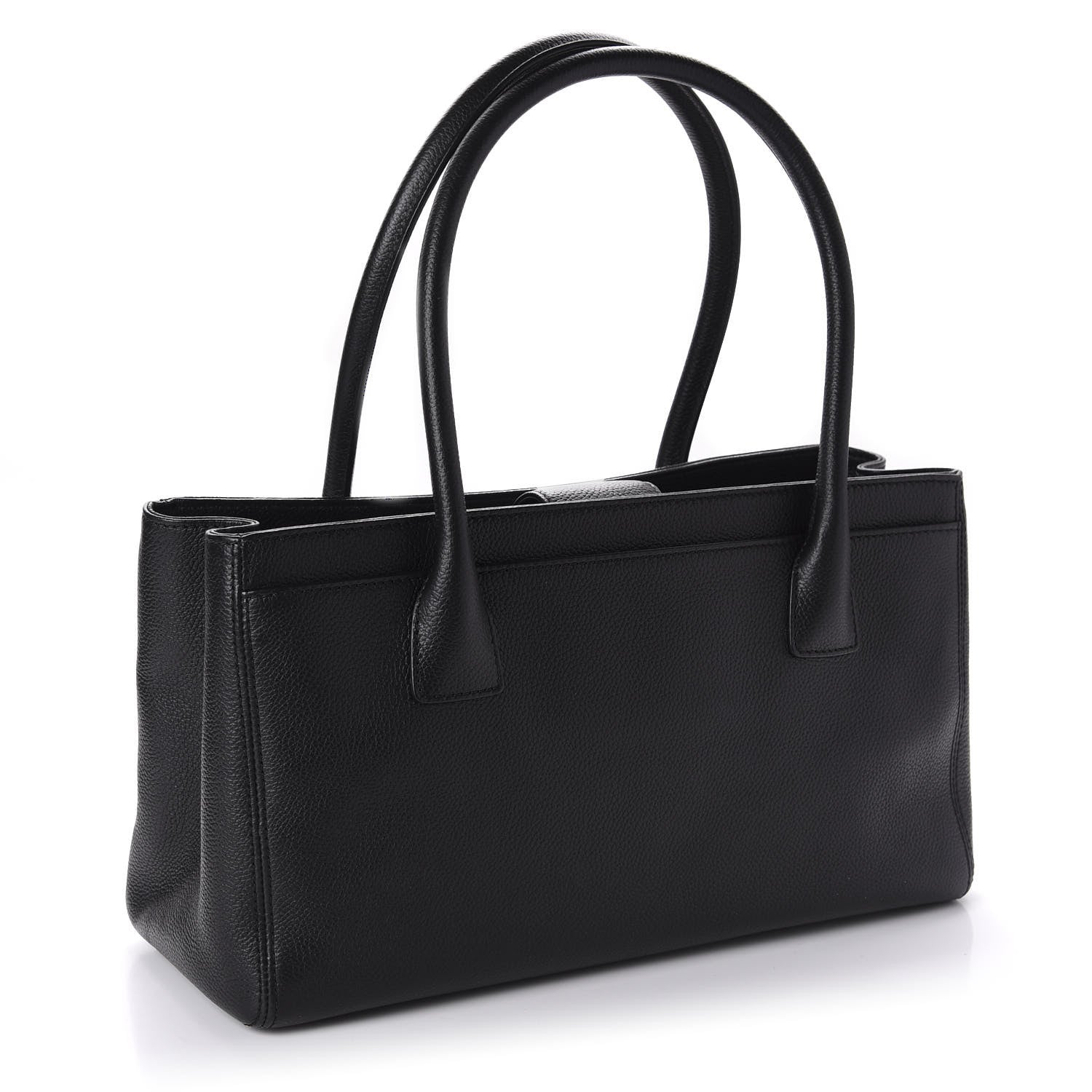 Chanel Calfskin Small Cerf Executive Shopper Tote Black 3 of 12