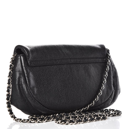 Chanel Caviar Half Moon Wallet On Chain WOC Black 3 of 14