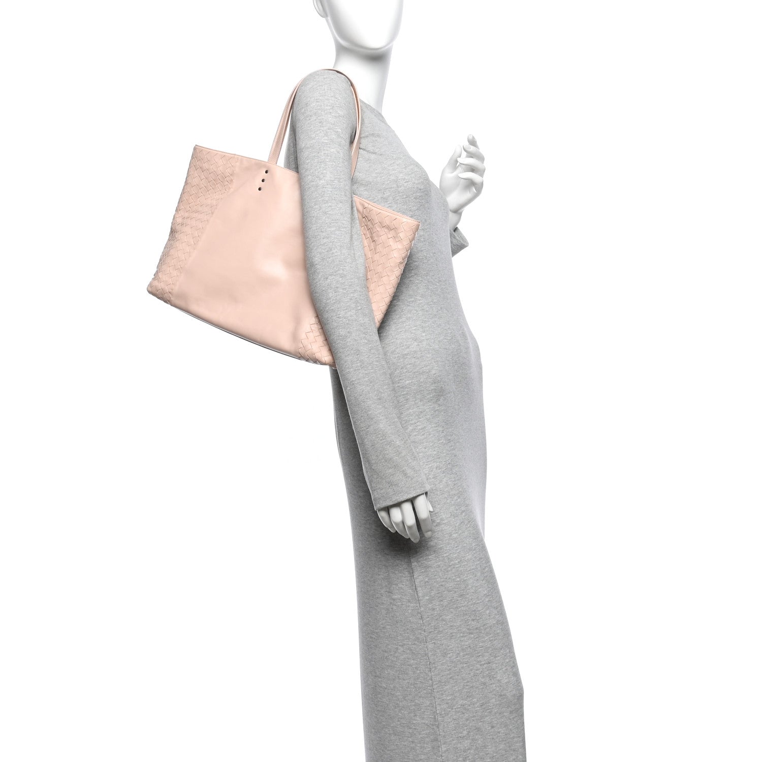 Bottega Veneta Nappa Intrecciomirage Butterfly Tote Light Pink 2 of 11